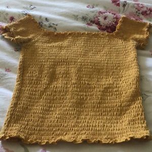 Hollister yellow top